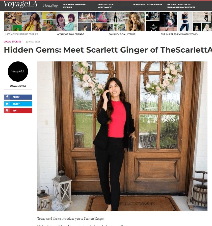Hidden Gems: Meet Scarlett Ginger — VoyageLA Feature June 2024